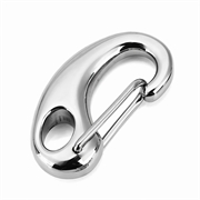 Karabinhage med fjederlukke. Rustfri stål. 26 mm